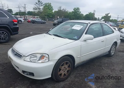 2000 Honda Civic Ex из США, поврежденный, VIN 1HGEJ8241YL071110